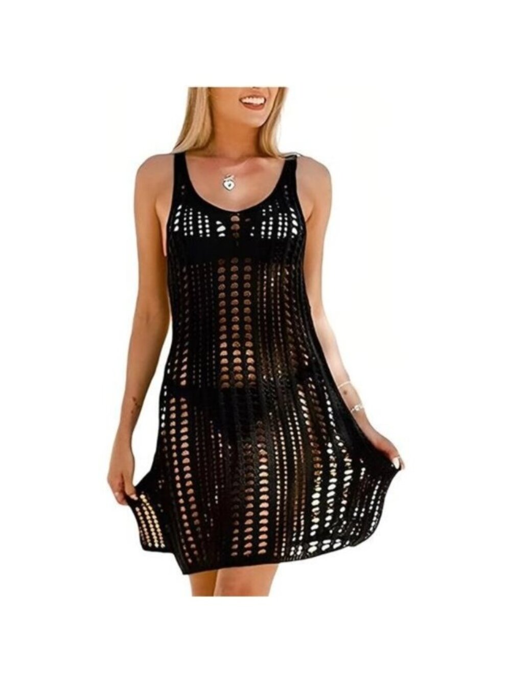 Women Swimsuits Cover Ups Crochet Bathing Suit Tassel Bikini Coverup